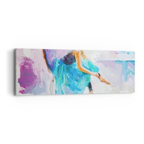Obraz na płótnie - Niewysłowiony wdzięk, subtelny czar - 90x30cm - Baletnica Taniec Balet - Nowoczesny Canvas obraz do salonu do sypialni ARTTOR ARTTOR
