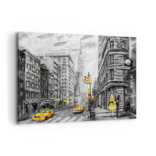Obraz na płótnie - Nowojorska opowieść - 120x80cm - Miasto Nowy Jork Architektura - Nowoczesny obraz na ścianę do salonu do sypialni ARTTOR ARTTOR