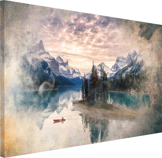 Obraz na płótnie obrazy na ścianę do salonu Krajobraz górski 80x120cm Naklejkomania