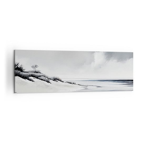 Obraz na płótnie - Od zawsze razem - 160x50cm - Wydmy Plaża Ocean - Nowoczesny foto obraz w ramie do salonu do sypialni ARTTOR ARTTOR