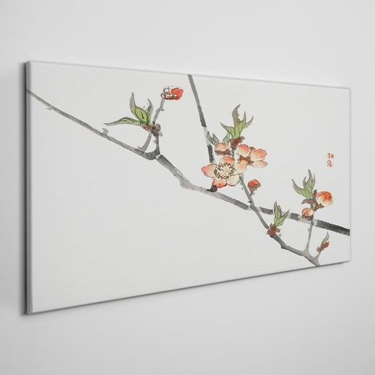 Obraz Na Płótnie Oddziały kwiaty natura 100x50 cm Coloray