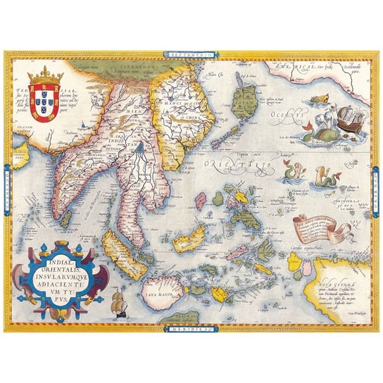 Obraz na płótnie Old Atlas Map No. 10 40x50 Legendarte