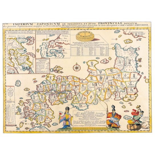Obraz na płótnie Old Atlas Map No. 17 40x50 Legendarte