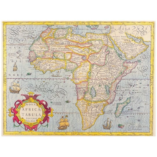 Obraz na płótnie Old Atlas Map No. 27 40x50 Legendarte