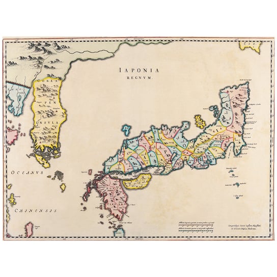 Obraz na płótnie Old Atlas Map No. 3 40x50 Legendarte
