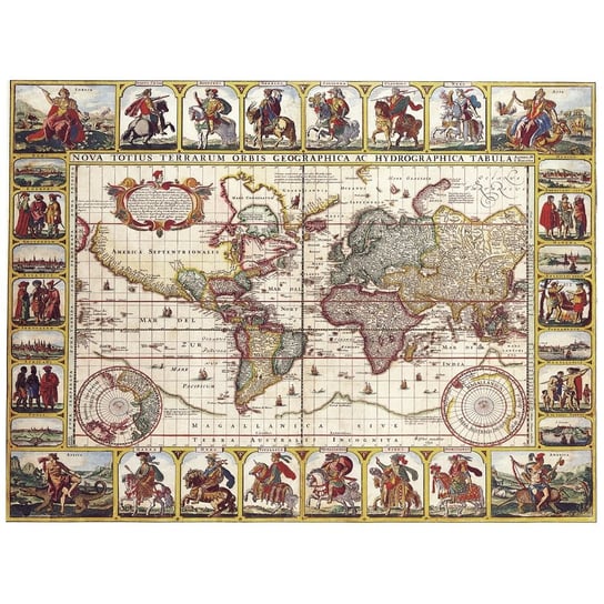 Obraz na płótnie Old Atlas Map No. 35 40x50 Legendarte
