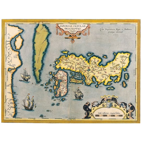 Obraz na płótnie Old Atlas Map No. 40 40x50 Legendarte