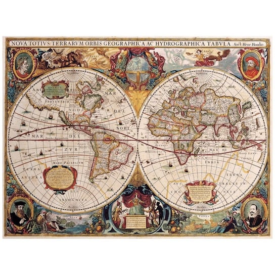 Obraz na płótnie Old Atlas Map No. 42 40x50 Legendarte