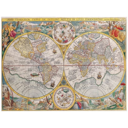 Obraz na płótnie Old Atlas Map No. 47 40x50 Legendarte