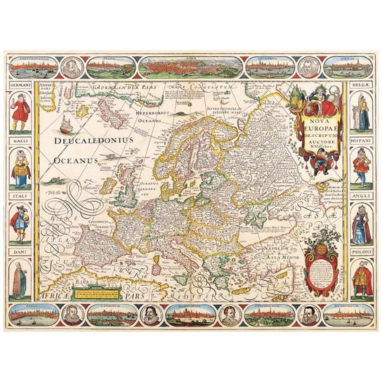 Obraz na płótnie Old Atlas Map No. 55 40x50 Legendarte