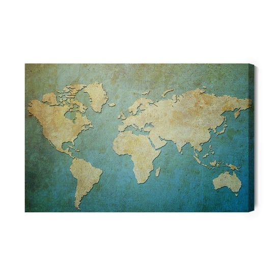 Obraz Na Płótnie Ozdobna Mapa Świata 30x20 Inna marka