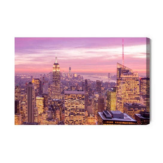 Obraz Na Płótnie Panorama Nowego Jorku O Wieczornej Porze 120x80 NC Inna marka
