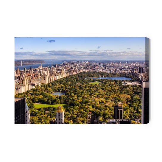 Obraz Na Płótnie Panorama Nowego Jorku Z Lotu Ptaka 100x70 NC Inna marka