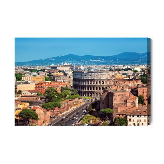 Obraz Na Płótnie Panorama Rzymu 3D 70x50 NC Inna marka