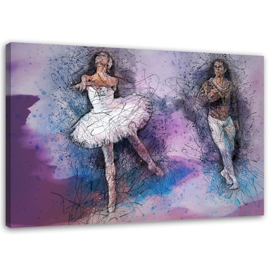 Obraz na płótnie, Para tańcząca balet - 100x70 Inna marka
