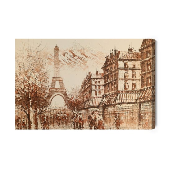 Obraz Na Płótnie Paryska Panorama W Odcieniach Beżu 40x30 Inna marka