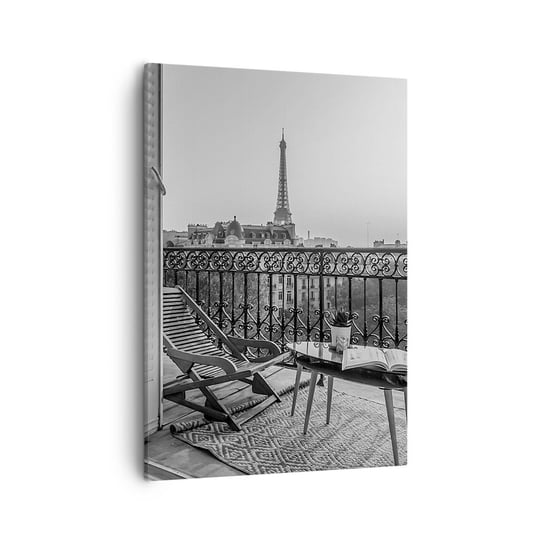 Obraz na płótnie - Paryskie popołudnie - 50x70cm - Miasto Paryż Architektura - Nowoczesny Canvas obraz do salonu do sypialni ARTTOR ARTTOR