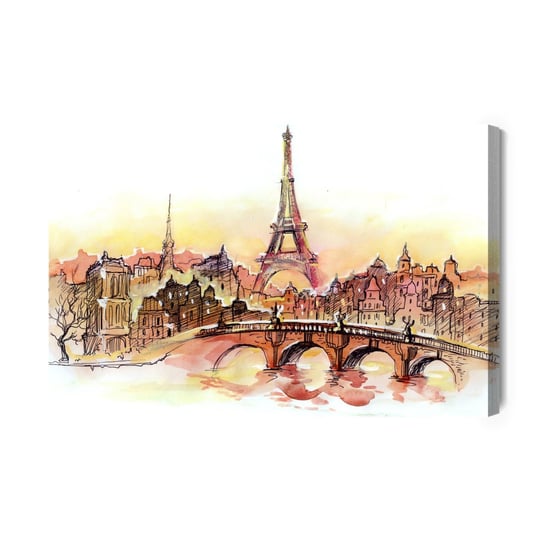 Obraz Na Płótnie Paryż Jak Namalowany 100x70 NC Inna marka