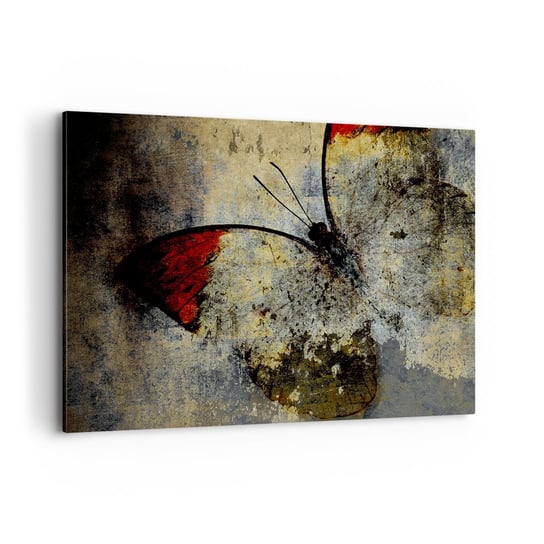 Obraz na płótnie - Patrz, zanim zniknę - 120x80cm - Abstrakcja Motyl Sztuka - Nowoczesny obraz na ścianę do salonu do sypialni ARTTOR ARTTOR