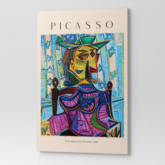 Obraz Na Płótnie Picasso Dora Maar W Fotelu Rep00061 30X40 Wave Print