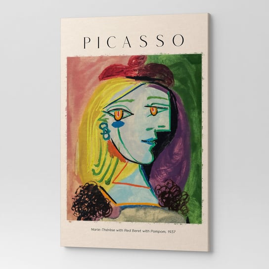 Obraz Na Płótnie Picasso Maria Teresa Z Czerwonym Beretem Rep00067 30X40 Wave Print
