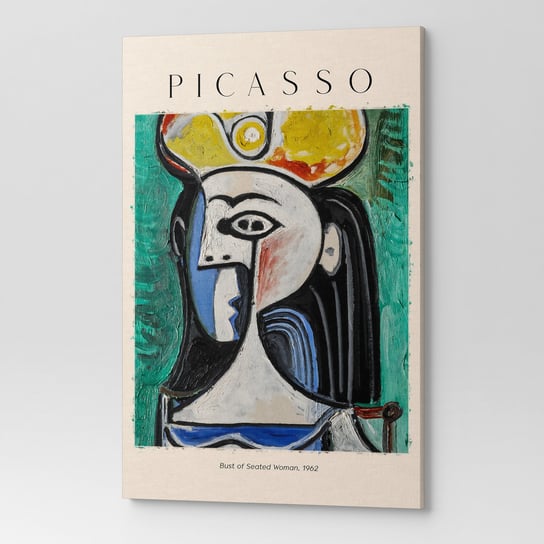 Obraz Na Płótnie Picasso Popiersie Siedzącej Kobiety Rep00063 30X40 Wave Print