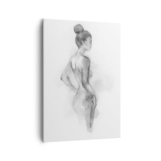 Obraz na płótnie - Piękna jak malowanie - 50x70cm - Kobieta Ciało Grafika - Nowoczesny Canvas obraz do salonu do sypialni ARTTOR ARTTOR