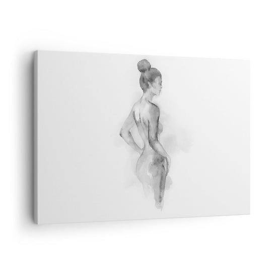 Obraz na płótnie - Piękna jak malowanie - 70x50cm - Kobieta Ciało Grafika - Nowoczesny Canvas obraz do salonu do sypialni ARTTOR ARTTOR