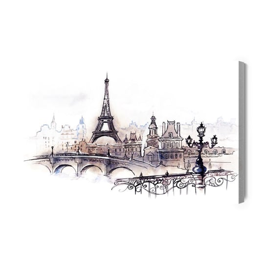 Obraz Na Płótnie Piękne Miasto Paryż 100x70 NC Inna marka