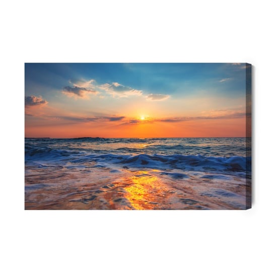Obraz Na Płótnie Piękny Wschód Słońca Nad Morzem 100x70 NC Inna marka