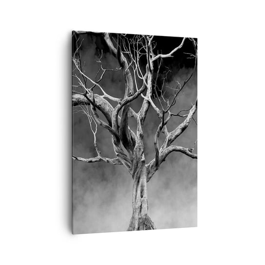 Obraz na płótnie - Pierwotne i święte - 70x100cm - Drzewo Grafika Natura - Nowoczesny foto obraz w ramie do salonu do sypialni ARTTOR ARTTOR