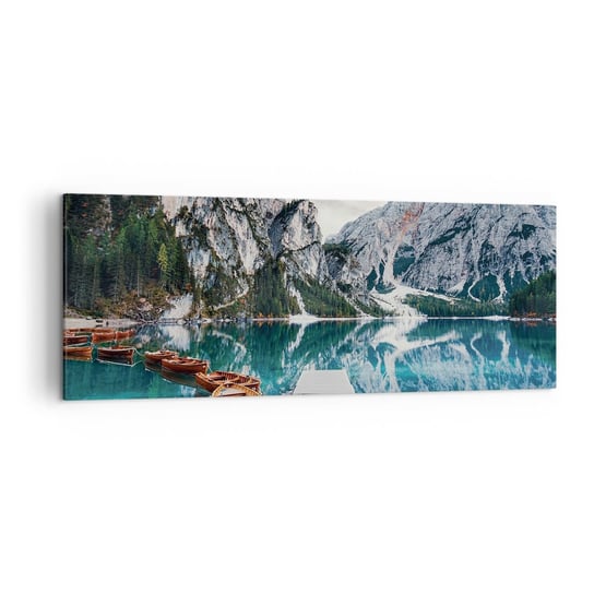 Obraz na płótnie - Pokażemy ci piękno - 140x50cm - Krajobraz Góry Alpy - Nowoczesny Canvas obraz do salonu do sypialni ARTTOR ARTTOR