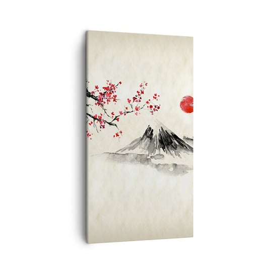 Obraz na płótnie - Pokochaj Japonię - 45x80 cm - Obraz nowoczesny - Krajobraz, Fudżi, Wulkan, Japonia, Natura - PA45x80-4513 ARTTOR