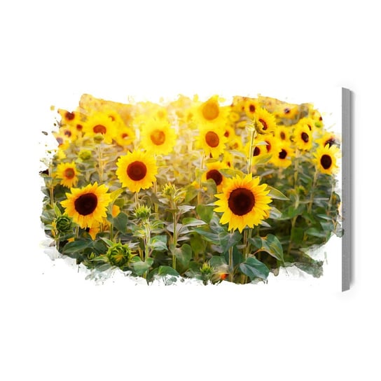 Obraz Na Płótnie Pole Słoneczników W Artystycznym Wydaniu 120x80 Inna marka