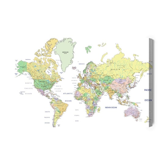 Obraz Na Płótnie Polityczna Mapa Świata 40x30 Inna marka