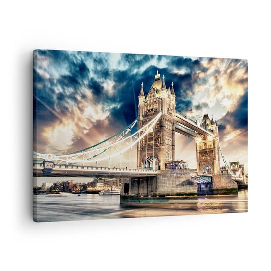 Obraz na płótnie - Pomnik wiktoriańskiego imperium - 70x50cm - Miasto Londyn Architektura - Nowoczesny Canvas obraz do salonu do sypialni ARTTOR ARTTOR