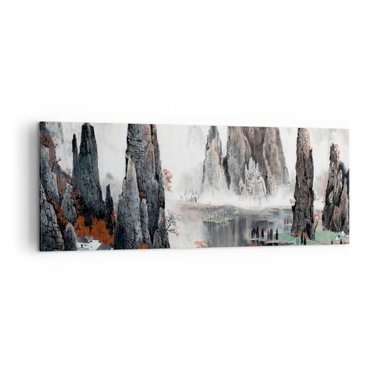 Obraz na płótnie - Potężni opiekunowie - 140x50cm - Abstrakcja Fantasy Krajobraz - Nowoczesny Canvas obraz do salonu do sypialni ARTTOR ARTTOR