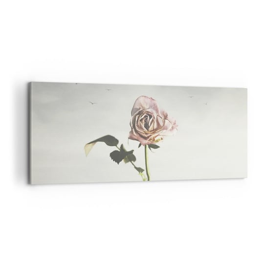 Obraz na płótnie - Powitanie wiosny - 100x40cm - Róża Kwiat Sztuka - Nowoczesny foto obraz w ramie do salonu do sypialni ARTTOR ARTTOR