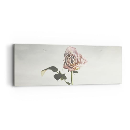 Obraz na płótnie - Powitanie wiosny - 90x30cm - Róża Kwiat Sztuka - Nowoczesny Canvas obraz do salonu do sypialni ARTTOR ARTTOR