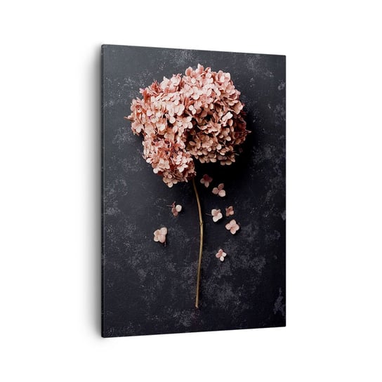 Obraz na płótnie - Prawdziwie romantyczny znak - 50x70cm - Kwiat Hortensja Natura - Nowoczesny Canvas obraz do salonu do sypialni ARTTOR ARTTOR