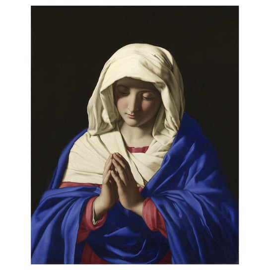 Obraz na płótnie - Praying Madonna - G.B. Salvi da Sassoferrato - Dekoracje ścienne cm. 60x75 Legendarte