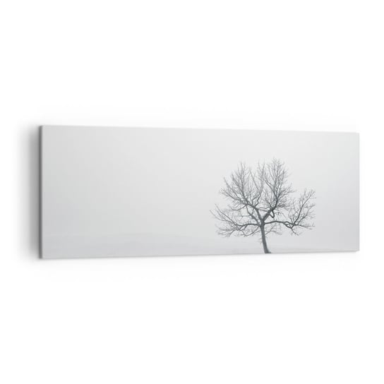 Obraz na płótnie - Przeciw nicości - 140x50cm - Krajobraz Drzewo Natura - Nowoczesny Canvas obraz do salonu do sypialni ARTTOR ARTTOR