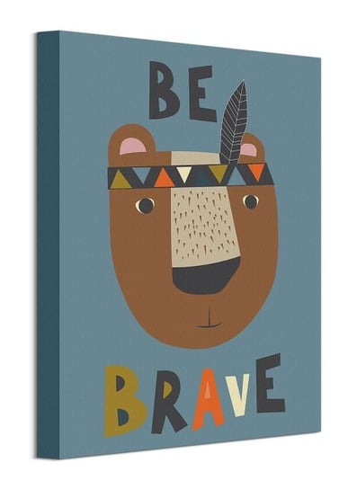 Obraz na płótnie PYRAMID POSTERS Brave Bear, 30x40 cm Art Group