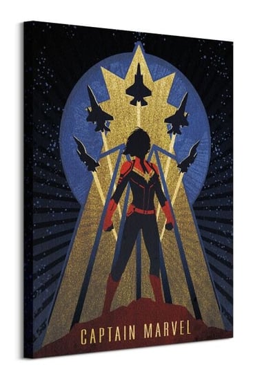 Obraz na płótnie PYRAMID POSTERS Captain Marvel Deco, 60x80 cm Kapitan Marvel