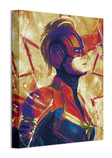 Obraz na płótnie PYRAMID POSTERS Captain Marvel Paint, 30x40 cm Pyramid Posters