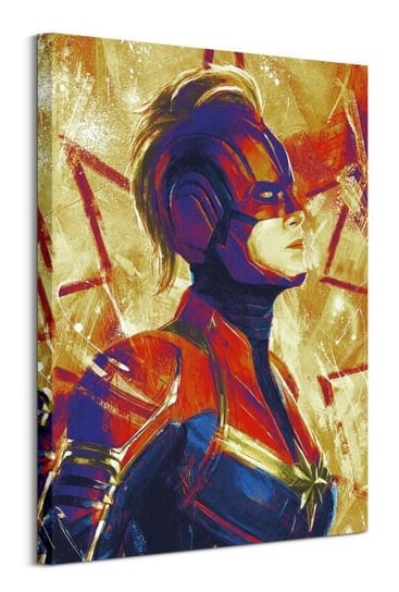 Obraz na płótnie PYRAMID POSTERS Captain Marvel Paint, 60x80 cm Kapitan Marvel