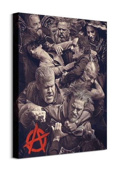 Obraz na płótnie PYRAMID POSTERS Sons of Anarchy Fight, 40x50 cm Pyramid Posters