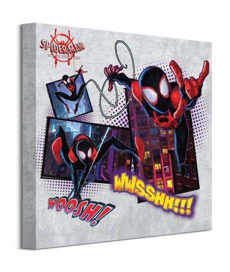 Obraz na płótnie PYRAMID POSTERS Spider-Man Uniwersum, 40x40 cm Spider-Man