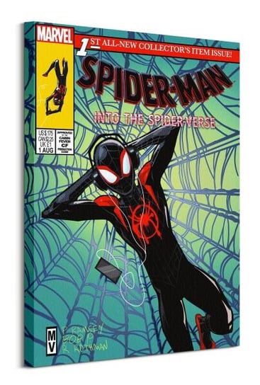 Obraz na płótnie PYRAMID POSTERS Spider-Man Uniwersum Komiks, 60x80 cm Spider-Man