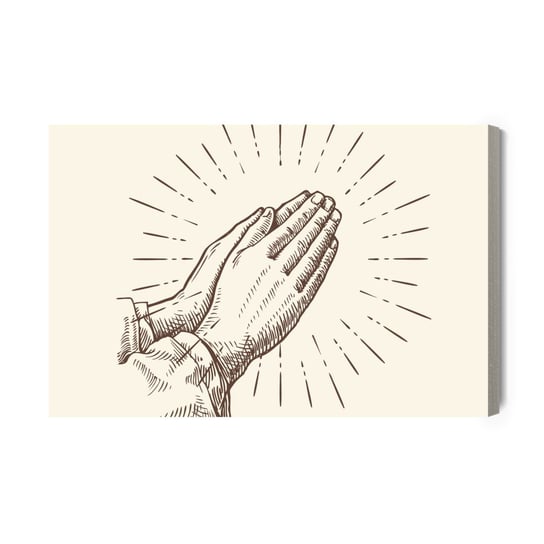 Obraz Na Płótnie Ręce Złożone Do Modlitwy 90x60 Inna marka